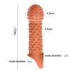 Reusable Condom for Sexual Pleasure Hard Rough Big Condom Penis Sleeve Extender for Men Delay Ejaculation