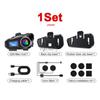 Helmet Intercom Motorcycle Wireless Bluetooth Headsets Intercomunicador Moto Riders Hands-Free Call Music Sharing Earphone