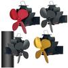 1PC Fireplace Fan Four Blade Clamp Fireplace Fans Efficient Lotus Clamp Fireplace-Fan Enhance Heat Distribution Fireplaces Parts