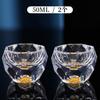 Tea Set Master Cup, Crystal Glass, Gold Leaf Tea Bowl, High-End Tea Brewing Cup, Kung Fu Cup, Household Use
