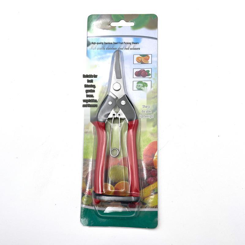 Stainless Steel Gardening Shears for Fruit Picking and Flower Pruning