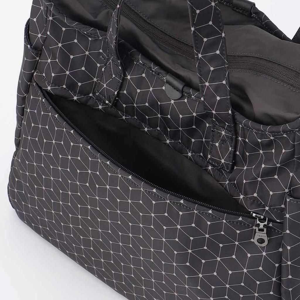 Shoulder cubic x dot tote and shoulder M black [Isaac] bag, pattern, 2-way bag, size, (10)