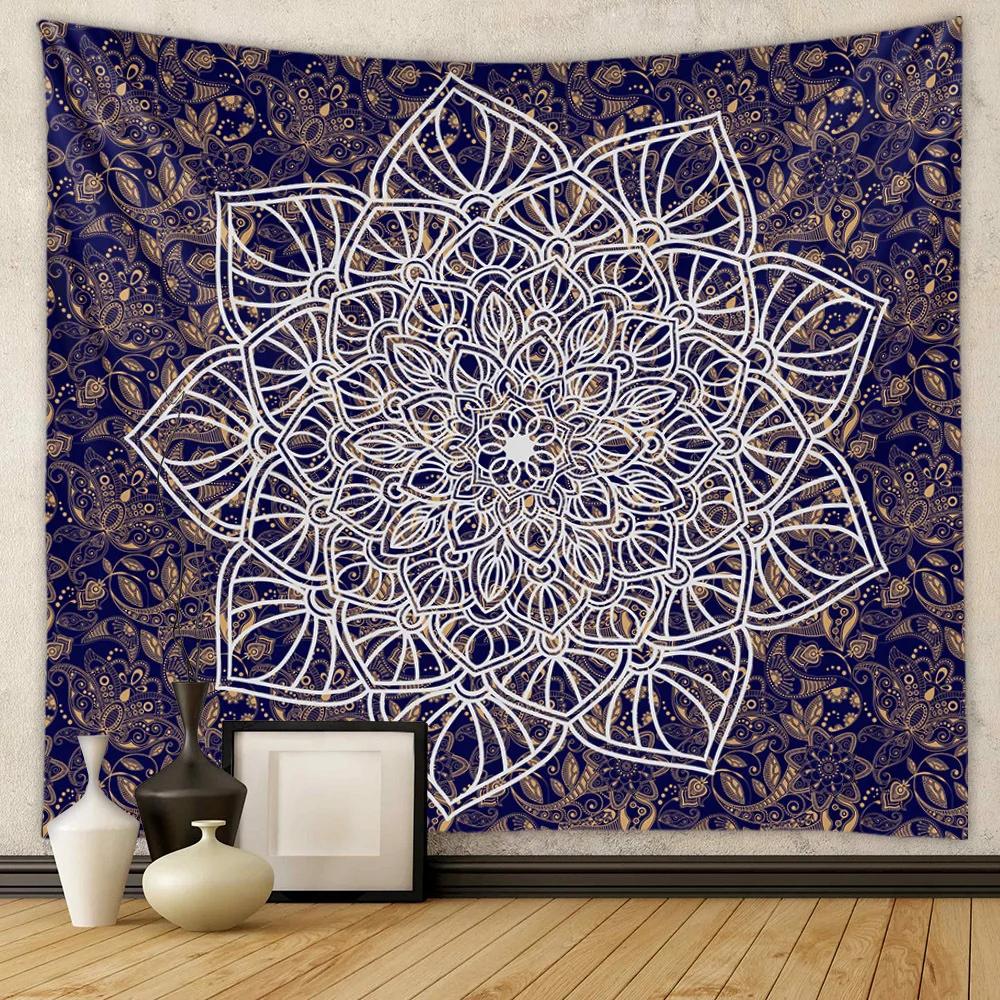VIKAMA Bohemian Mandala Tapestry Wall Hanging Home Decor for Living Room Bedroom Entryway Backdrop