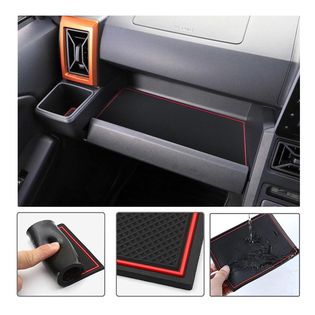 LFOTPP Interior Rubber Mats for Daihatsu Taft Console and Door Pocket Interior Design LA900/910S, Mats, Non-Slip Mats, Dress-Up Parts, Accessories,