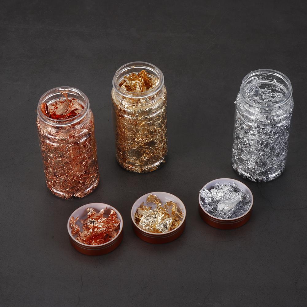 Jewelry Making Tool Gilding Decor Gold Foil Gold Leaf Flake Filling Materials Resin Mold Fillings