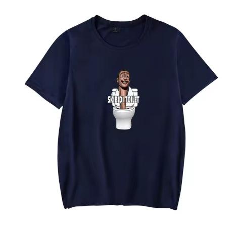 2024 Skibidi Toilet T-Shirt TV Series Merchandise Unisex Crew Neck Summer Short Sleeve T-Shirt Street