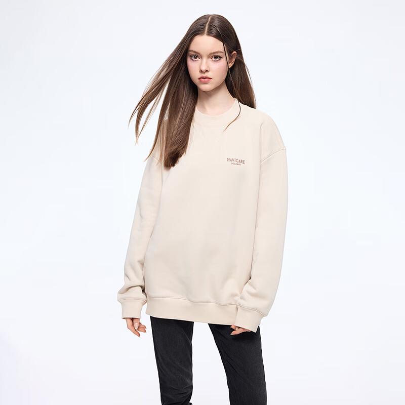 Navigare Unisex Fleece-Lined Crew Neck Sweatshirt L