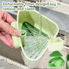Kitchen Sink Organizer Suction Cup Rack Industrial Strength Suction Cup Sink Corner Strainer Micro-perforated Mesh