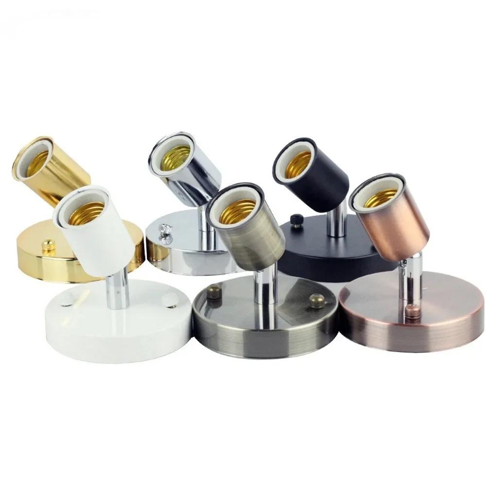 Simple Modern E27/E26 Lamp Base Socket Retro Edison Vintage Ceiling Rose Light Wall Light Bulb Lamp Holder Home Decorative