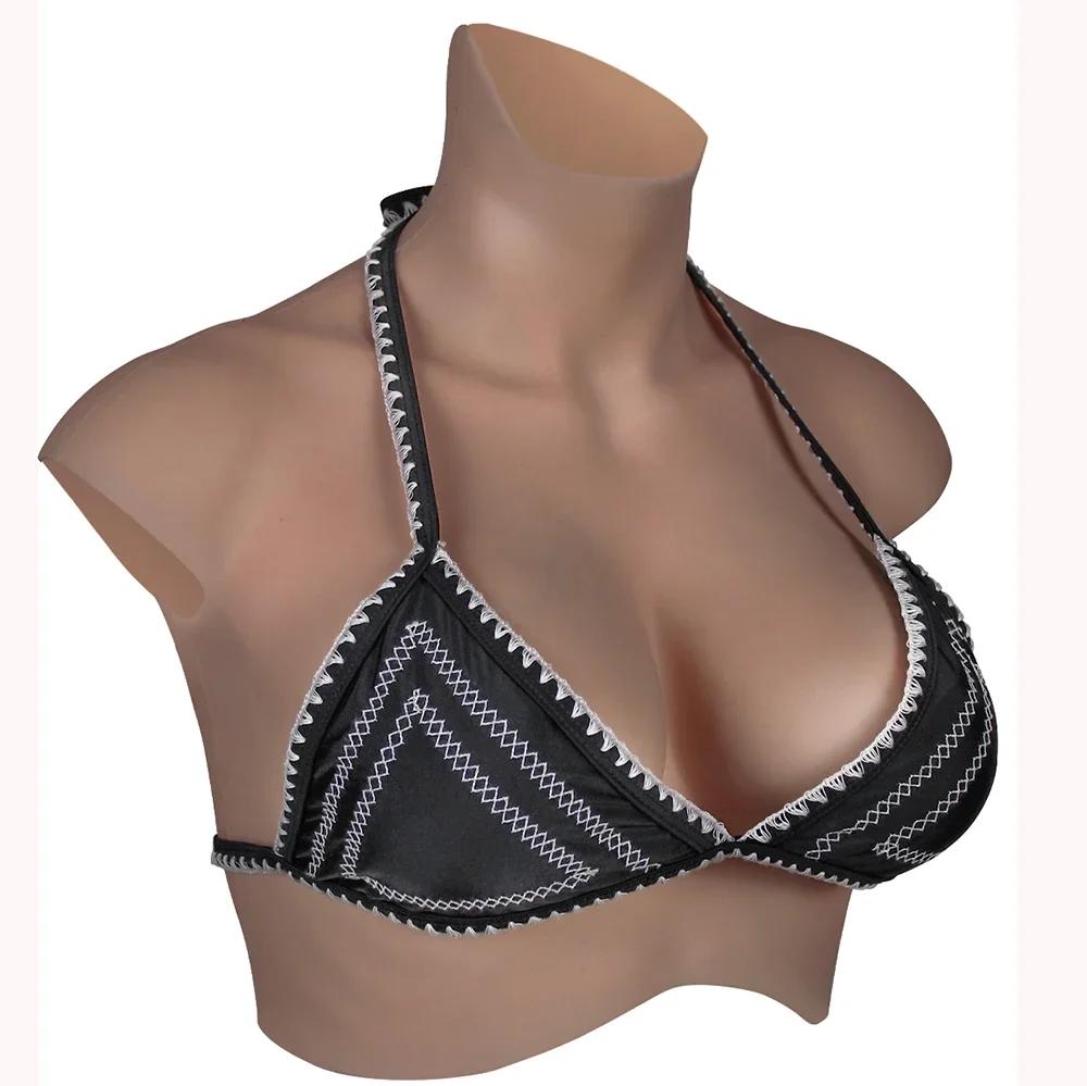 KUMIHO 7TH GEN Bloodshot Silicone Breast Forms No Oil Fake Boob for Crossdressing Sissy Drag Queen Shemale Transgender Cosplay