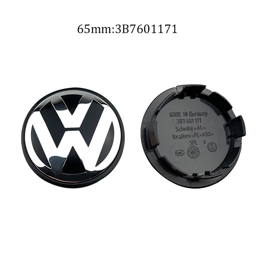 VOLKSWAGEN VW için 4 Adet Volkswagen Jant Orta Göbek Kapakları 56mm 65mm 70mm jant kapağı VW Golf 4 5 6 7 Polo Passat B5 B6 B7 Tour için