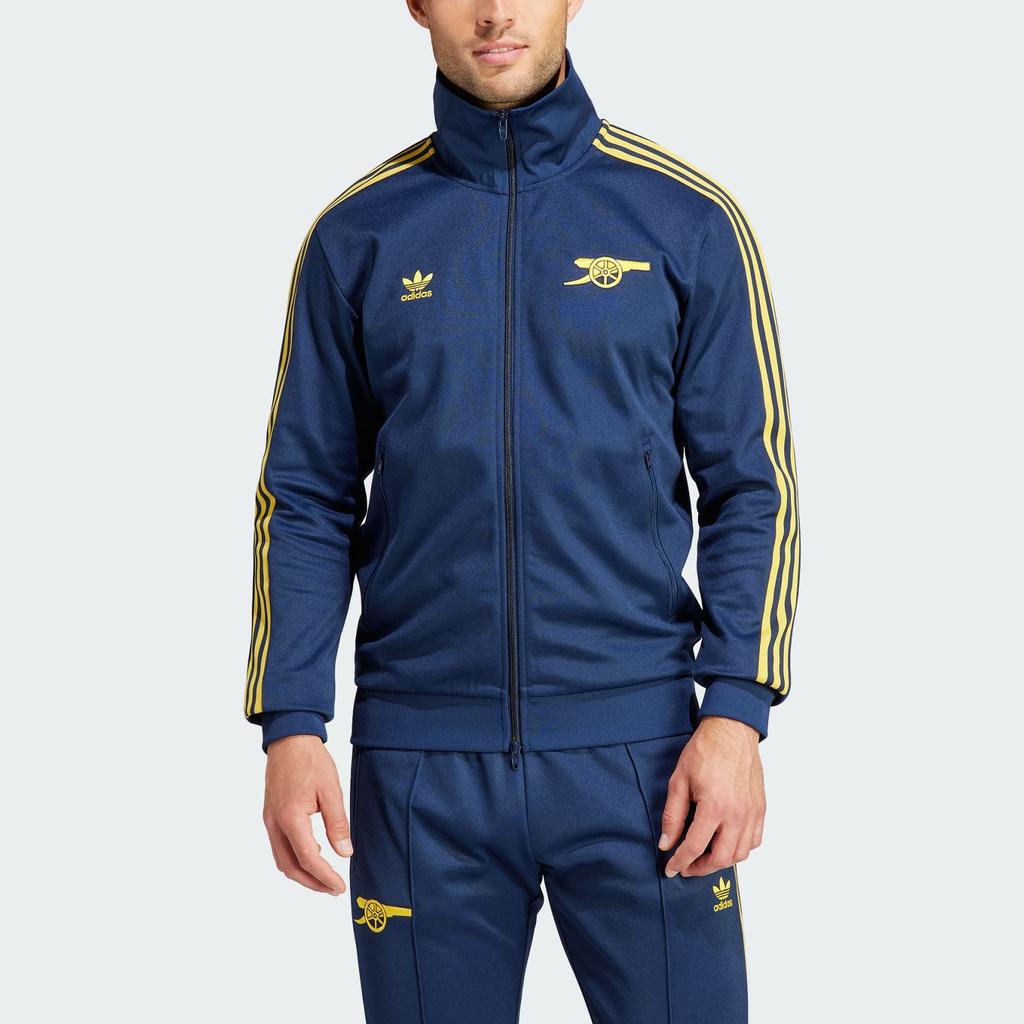 Adidas Originaler Arsenal Beckenbauer Treningsjakke Herre Topper Collegiate-Navy Tribe-Yellow IK8711