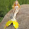 Colorful 45cm Mermaid Doll Pretty Bjd Doll Set Princess Doll  (with Lights and Music)