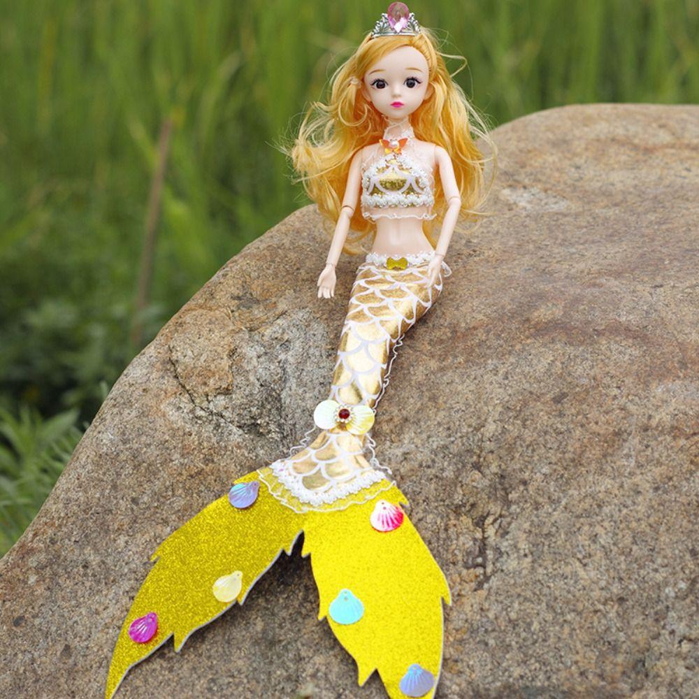 Colorful 45cm Mermaid Doll Pretty Bjd Doll Set Princess Doll (with Lights and Music)