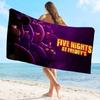 Fnaf Five-nights-At-Freddys Microfiber Blanket Quick Drying Beach Towels Oversized Printing Super Absorbent Pool Towel Blanket