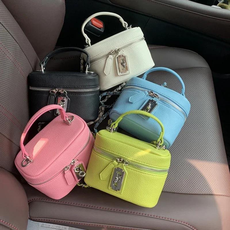 Small Elegant Ladies Handbag PU Leather Designer Shoulder Bag High Women's Crossbody Bags Chic Commuter Bags