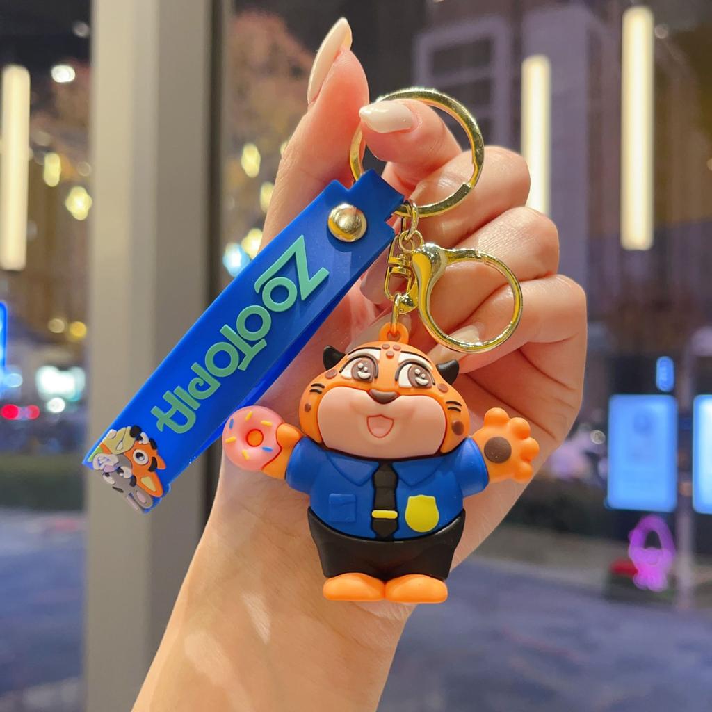 Anime Zootopia 2 Figure Cute PVC Doll Car Key Ring Accessories Bag Pendant Charm Perfect Christmas Gift for Her 2027