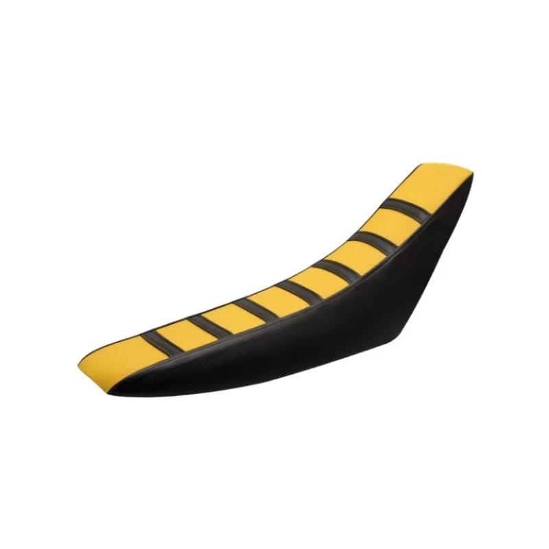 Motorcycle Striped Soft-Grip Gripper Soft Seat Cover Rubber For Honda Suzuki Kawasaki Yamaha Motocross KTM SX XC EXC XC-W SX-F