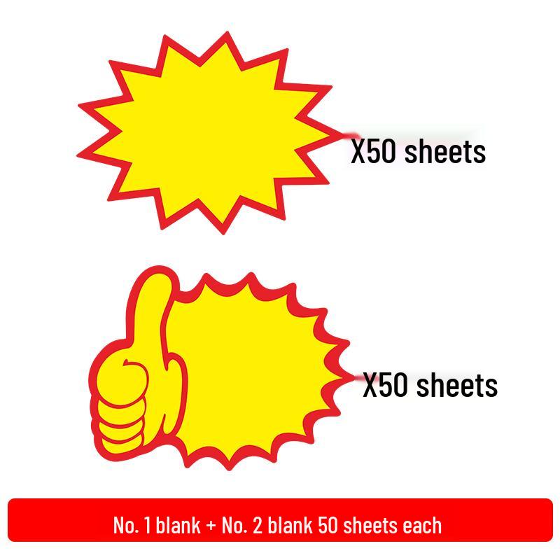 Double-sided Handwritten Price Tags for Stores and Stalls
