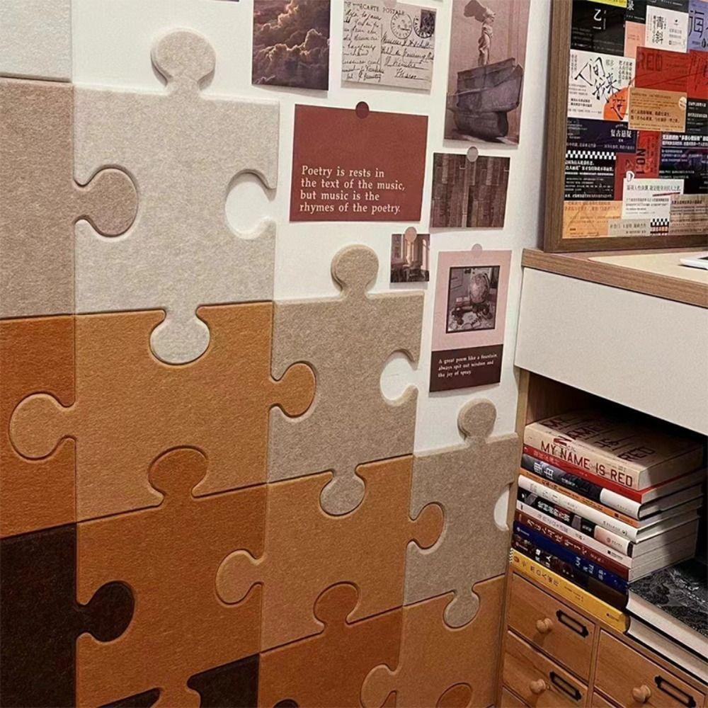 Thick Felt Board Wall Sticker Nordic Style Spliceable Message Display Board Modern Design Detachable Note Board Photo Display