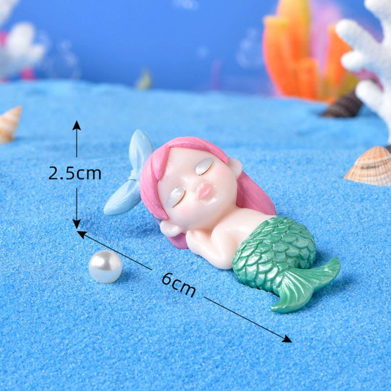 Pvc Cute Mermaid  Ornament Micro Landscape Creative Aquarium Fish Tank Desk Decoration Accessories