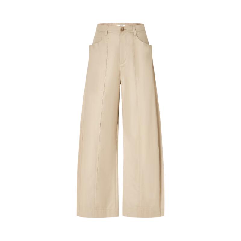 

Edition Women s Retro Wide-Leg Raw Edge Pants S 160