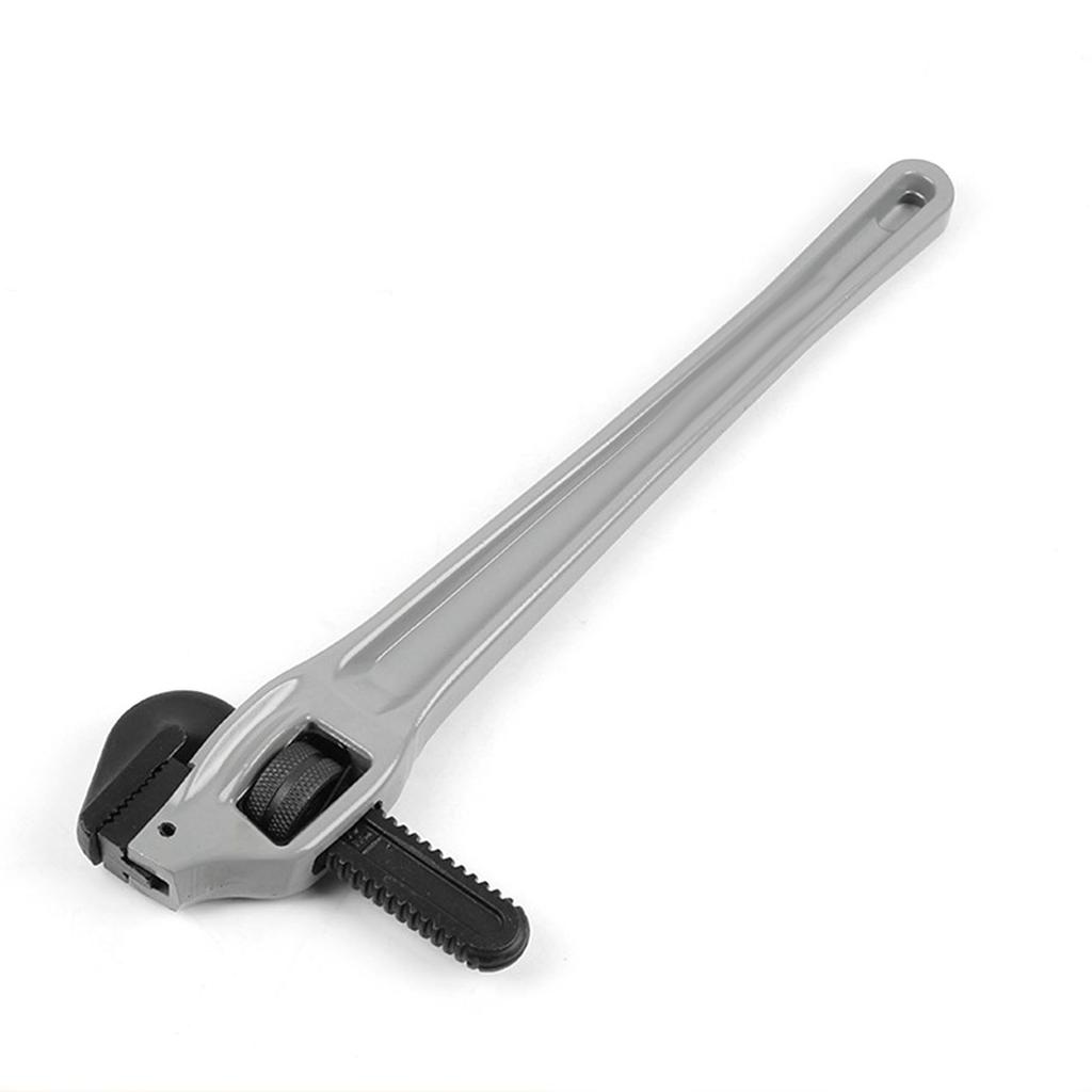 Offset-Rohrzange, Heavy Duty, Aluminiumlegierung, Sanitärzange mit Cr-Mo-Schwimmhakenbacken und I-Trägergriff