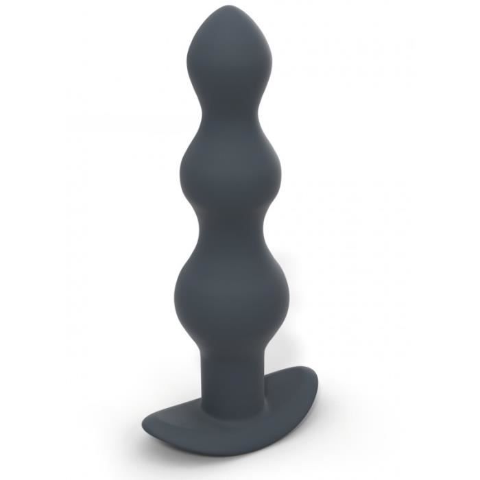 Plug anal vibrant - Argent - Télécommande - Noir - Adulte - Zone de destination: Anus