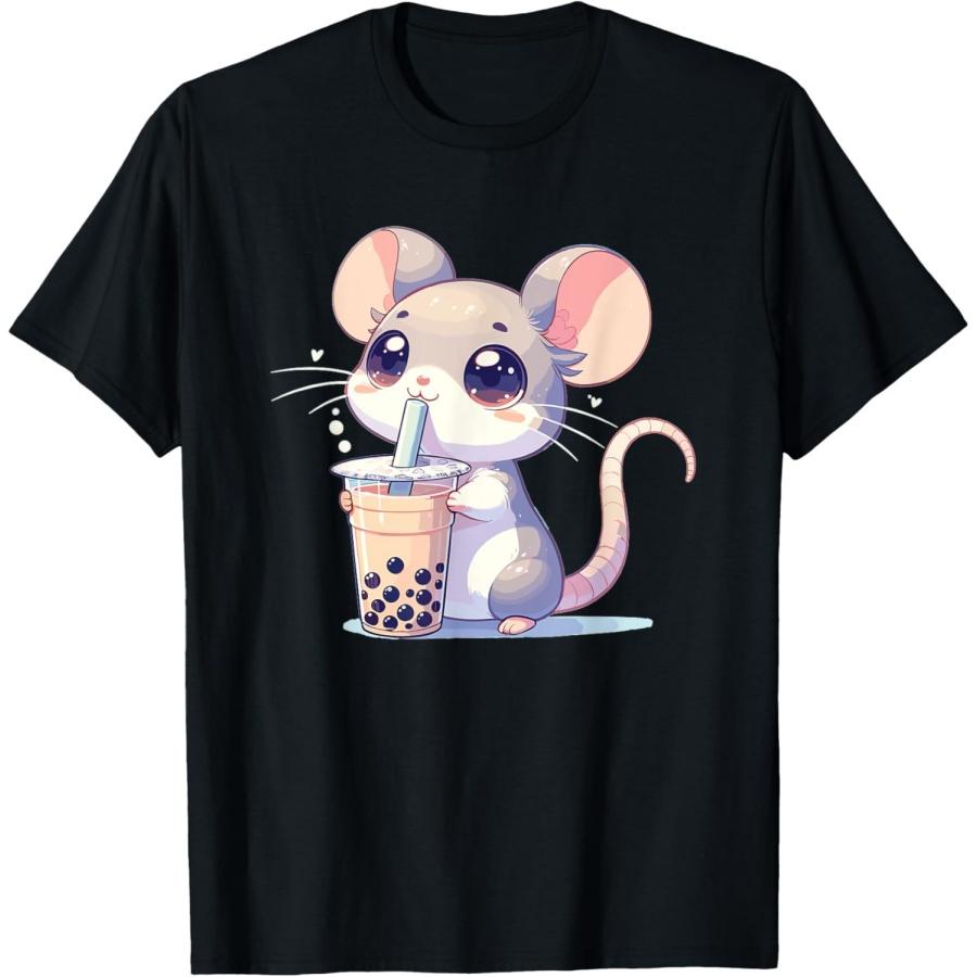 Кавайная мышка Боба Чай с пузырьками Футболка XXXXXL разноцветный