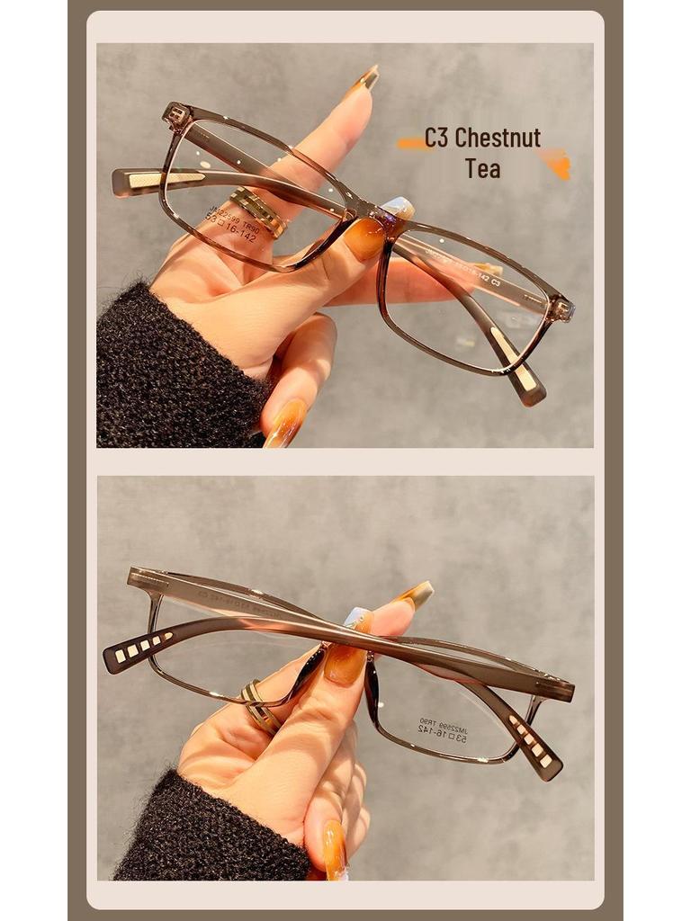 High Prescription Myopia Glasses: Ultra-Light, Anti-Slip Square Frames for Women with Small Faces
