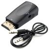 1080P HDTV To VGA Adapter Converter Output Computer Set Top Box Connector Dongle for Laptop PC Monitor Projector