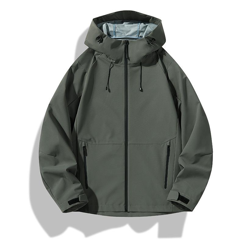 High-Quality Hooded Couple's Windproof, Waterproof Sports Windbreaker for Spring & Autumn