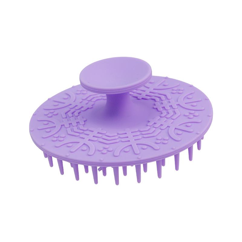 Oracle Bone Silicone Scalp Shampoo Brush - Soft Bristles, Suction Cup Handle, Massage & Cleaning Brush for Showers