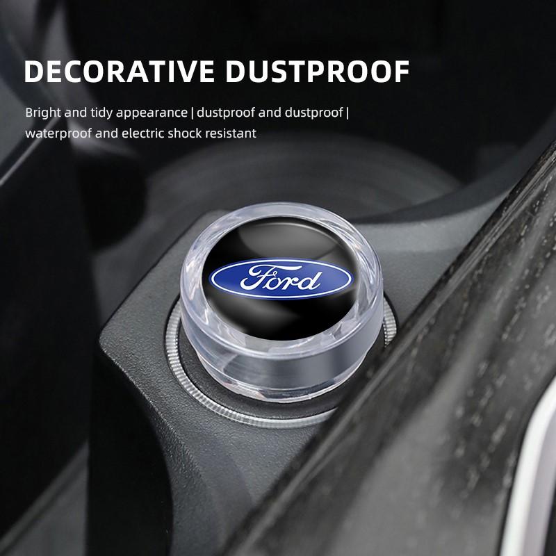 LLKC3 Car Cigarette Lighter Cover DustProof Decoration Cap For Ford STline Focus Fiesta Mondeo Explorer Transit Ranger MK2 MK3 Escape
