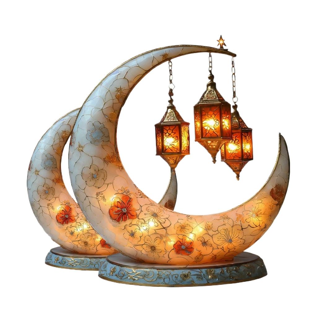 2D Akryl Måne Pynt, Ramadan Boligdekoration
