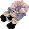 1PC Bead Large Intestine Hair Band Women's High Elastic Headband Hair Tie Rubber Band Hair Rope Headgear