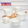Qianxing Pure White Ceramic Breakfast Mugs