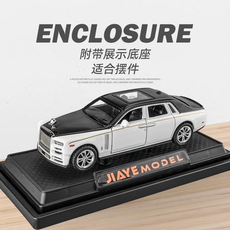 1:36 Rolls Royce Phantom Sedan High Simulation Diecast Metal Alloy Model Car Sound Light Pull Back Collection Kids Toy Gifts