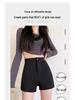 2025 New Spring/Autumn High Waist Women's Black Shorts - Hot Girl Tight Leggings Hot Pants
