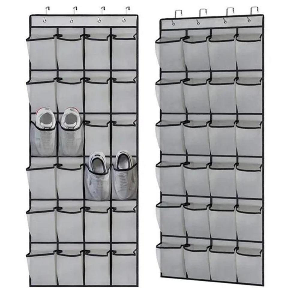 Mesh Cloth Shoes Sorting Storage Hanging Bag Over The Door Sundries Organizer Shoes Slippers Holder Bag