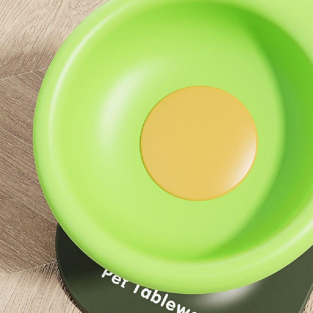 Easy To Clean Creative Pet High Footed Bowl Cartoon Non-Slip Cat Food Water Bowl Stable Anti-flip Pet Food Dispenser Household
