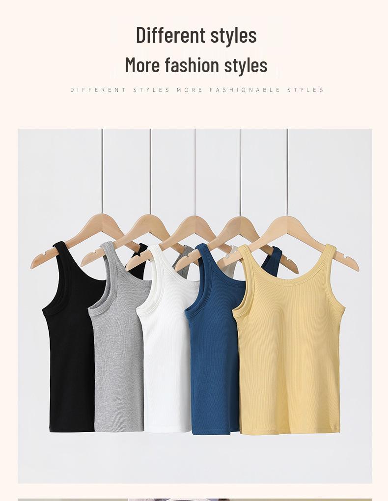 Versatile Modal Women's Tank Top with Built-In Bra & Padding - Perfect for Underwear or Outerwear