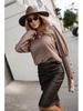 2024 Autumn Women's V-Neck Long Sleeve Button Shirt Top
