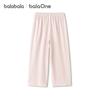 Balabala Girls' Straight-Leg Bow Detail Summer Pants