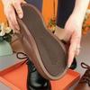 Muffin Platform Women's Autumn New Versatile Leather Shoes Light Casual and Comfortable Soft Leather Single Shoes Women's Shoes