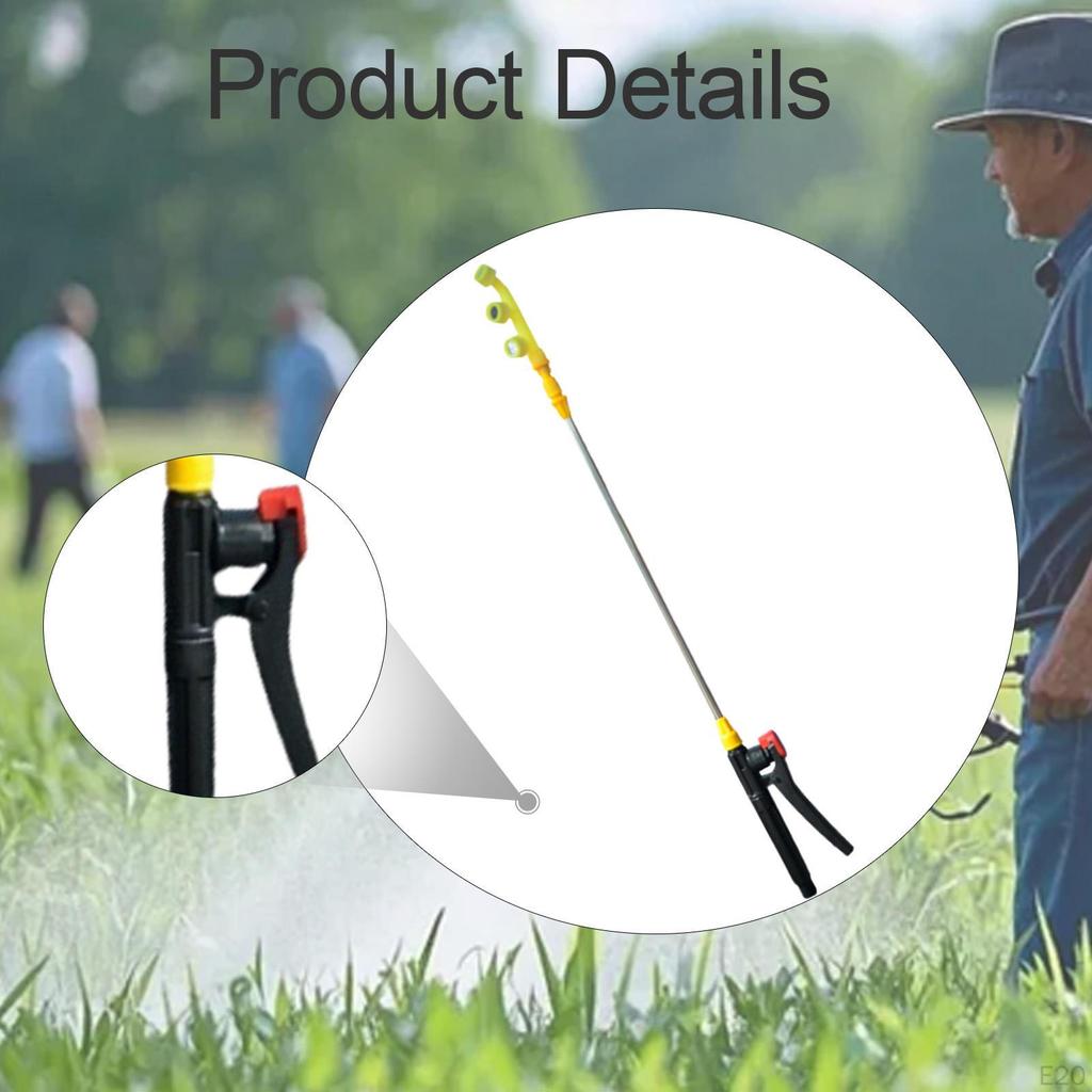 Retractable Spray Pole Garden Accessory 70cm-130cm Extension for Outdoor Use