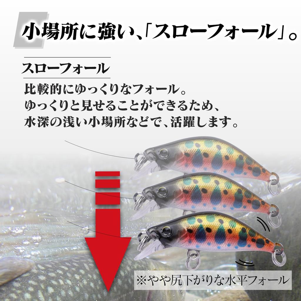 CONTYU Mountain Stream Minnow 5 Set Punching Small Areas 35mm