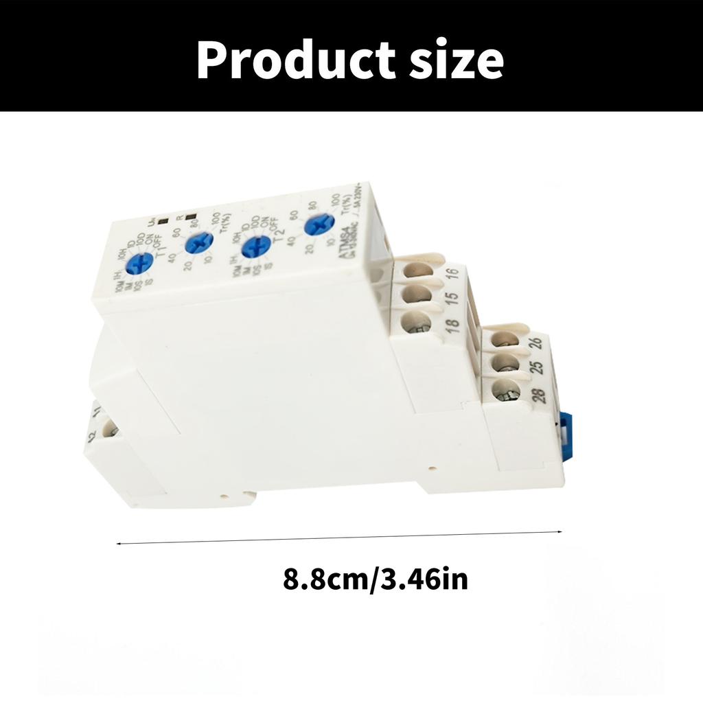 Multifunctional Time Delay Relaying Multifunctions DIN Rail Mount Wide Voltages Designs 24V 220V for Industrial Control