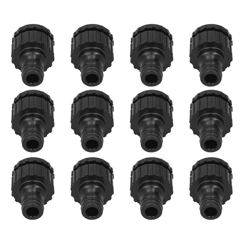 12PCS Reusable Garden Hose Adapter Hose Connector Fittings Sprinkler Connection