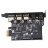 PCIe Expansion Card PCIe To USB 3.2 Card Stable 5 Port Easy Installation 2 USB Type C 20Gbps for Desktop PC for Windows